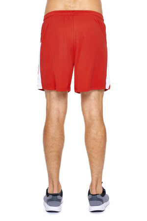 Expert Brand Wholesale Blanks Made in USA Men's Oxymesh™ Premium Shorts in Red 3#red