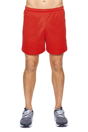 Expert Brand Wholesale Blanks Made in USA Men's Oxymesh™ Premium Shorts in Red 2#red