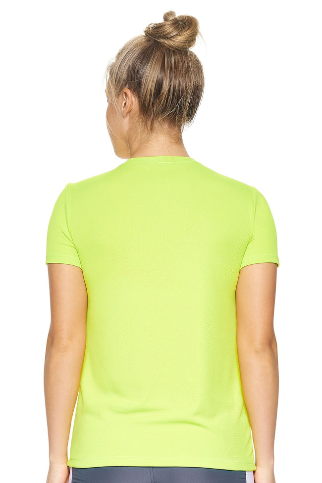 AJ202D🇺🇸 Oxymesh™ V-Neck Tec Tee - Expert Brand #KEY LIME