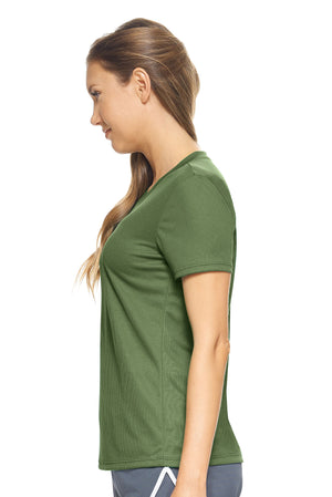 AJ202D🇺🇸 Oxymesh™ V-Neck Tec Tee - Expert Brand #MILITARY GREEN