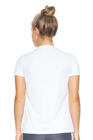 AJ202D🇺🇸 Oxymesh™ V-Neck Tec Tee - Expert Brand #WHITE