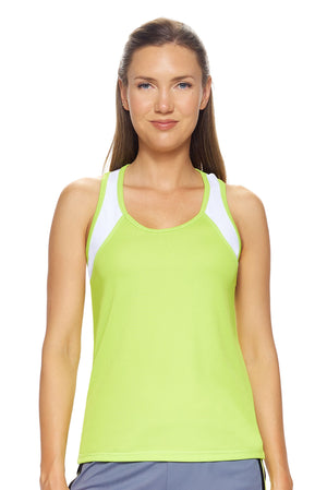 Expert Brand Wholesale Women's Oxymesh™ Distance Racerback Tank in key lime#key-lime