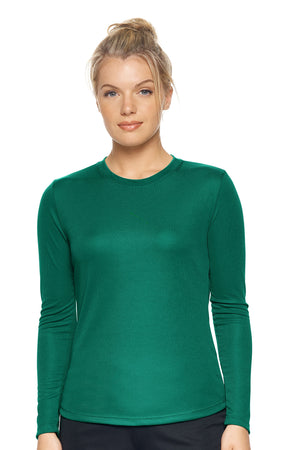 AJ301D🇺🇸 Oxymesh™ Long Sleeve Tec Tee - Expert Brand #FOREST GREEN