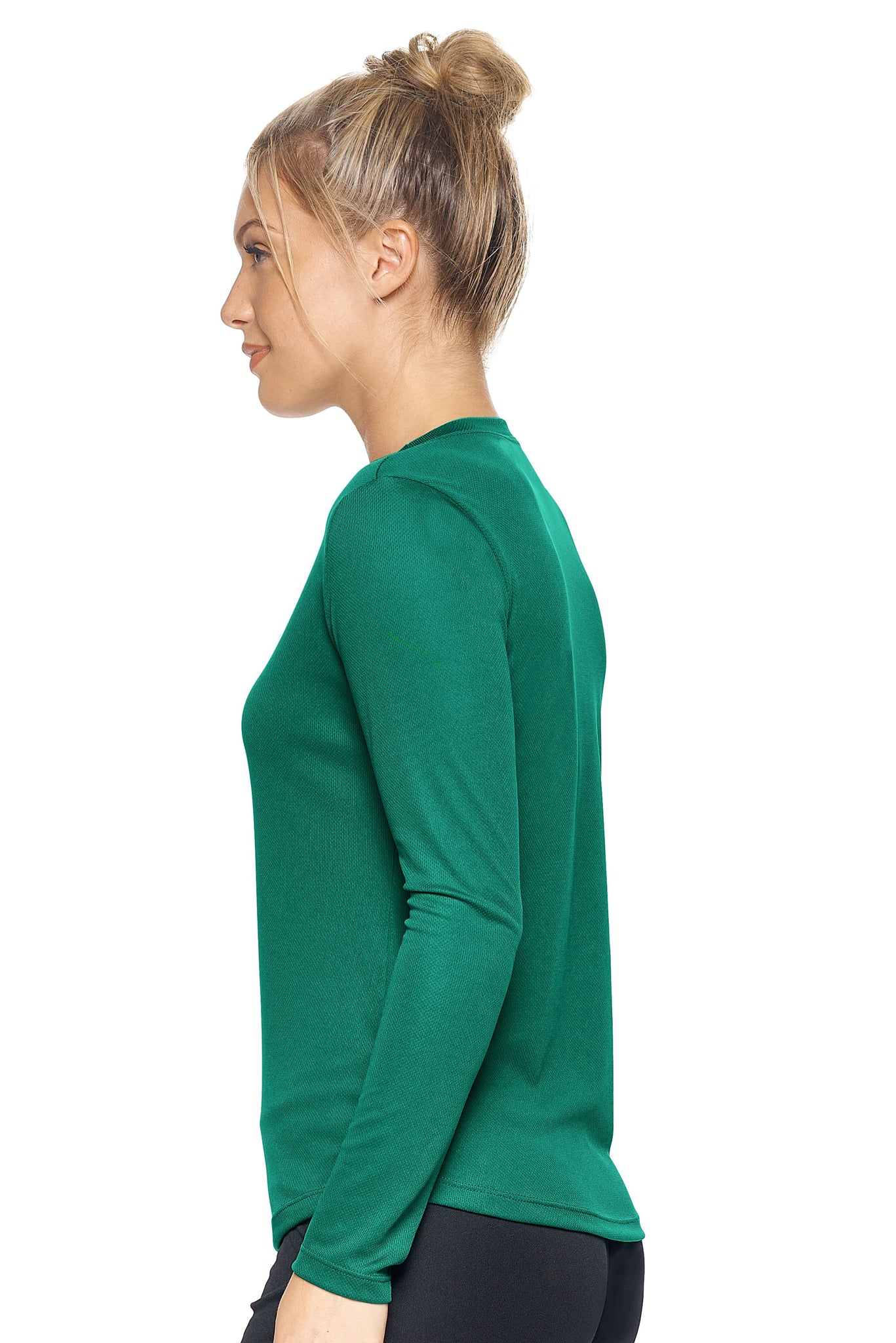 AJ301D🇺🇸 Oxymesh™ Long Sleeve Tec Tee - Expert Brand #FOREST GREEN