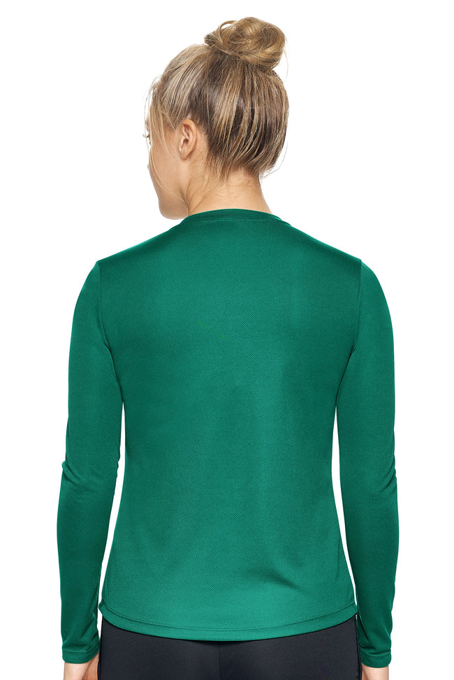 AJ301D🇺🇸 Oxymesh™ Long Sleeve Tec Tee - Expert Brand #FOREST GREEN