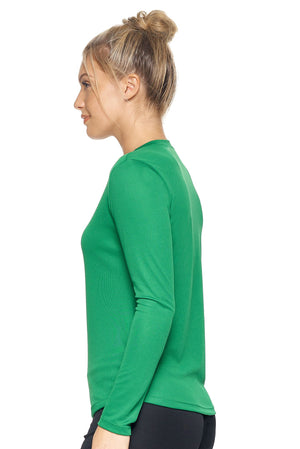 AJ301D🇺🇸 Oxymesh™ Long Sleeve Tec Tee - Expert Brand #KELLY GREEN