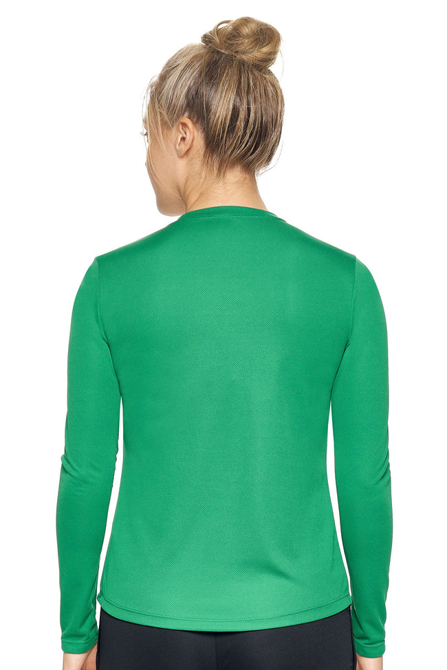 AJ301D🇺🇸 Oxymesh™ Long Sleeve Tec Tee - Expert Brand #KELLY GREEN