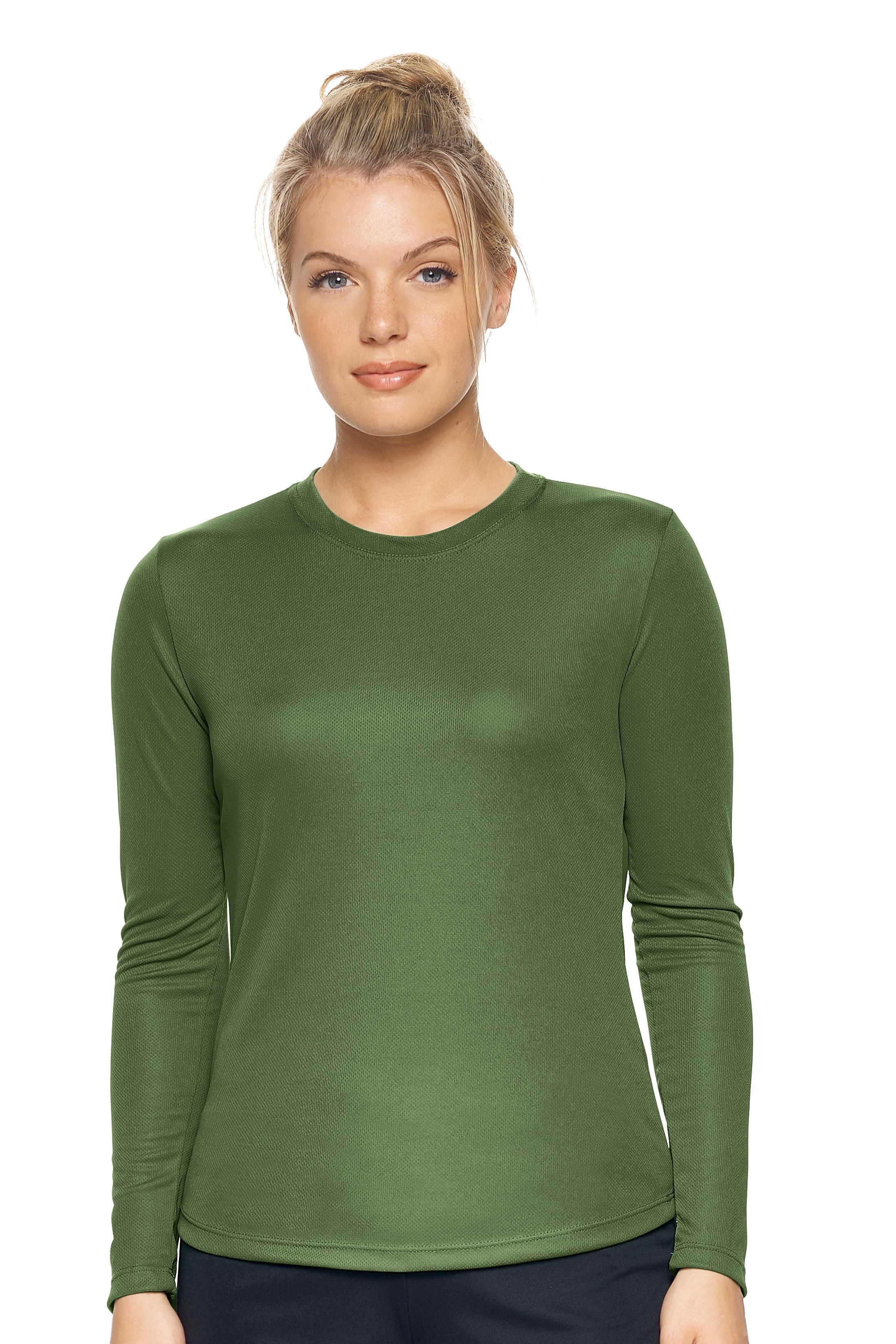 AJ301D🇺🇸 Oxymesh™ Long Sleeve Tec Tee - Expert Brand #MILITARY GREEN