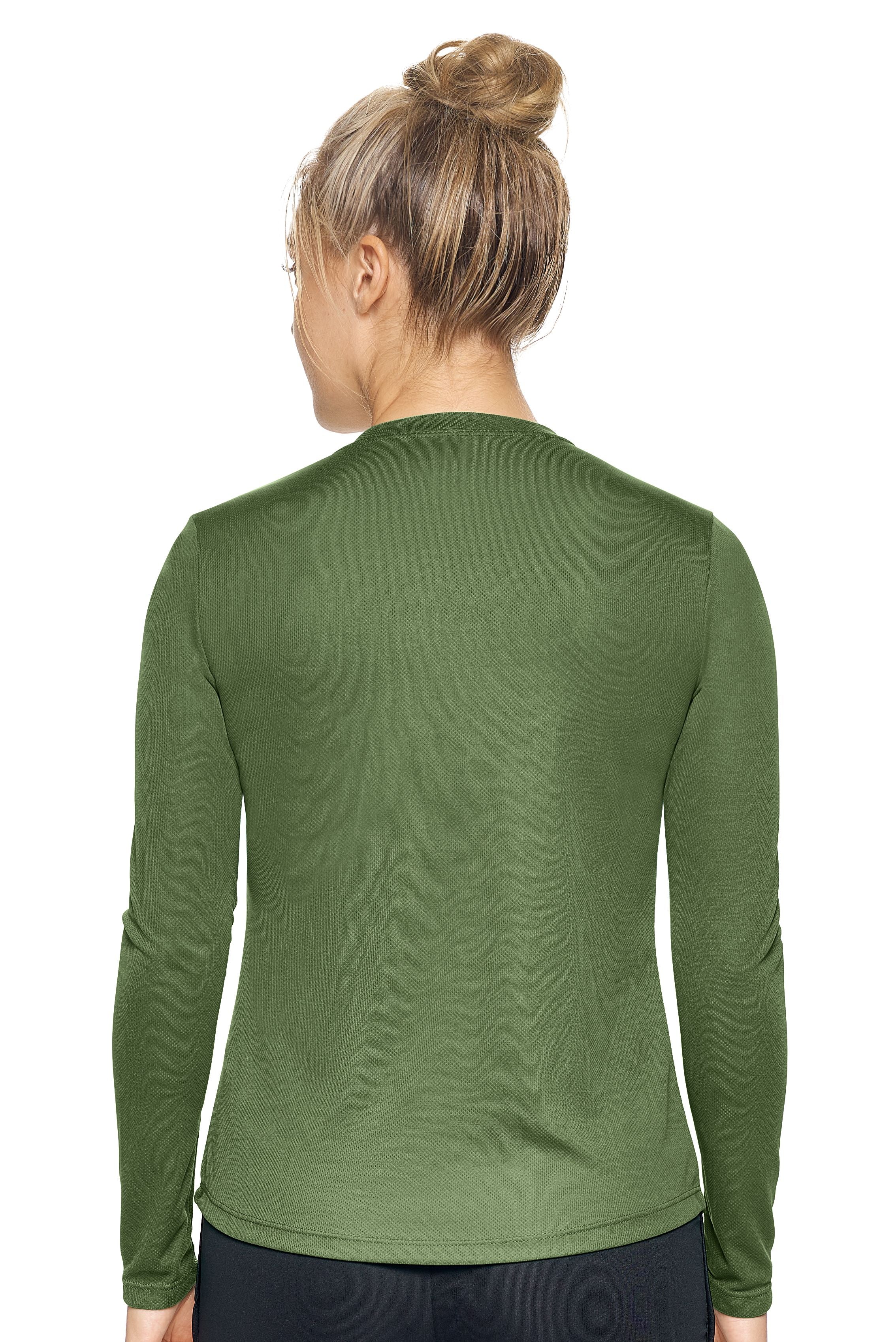 AJ301D🇺🇸 Oxymesh™ Long Sleeve Tec Tee - Expert Brand #MILITARY GREEN