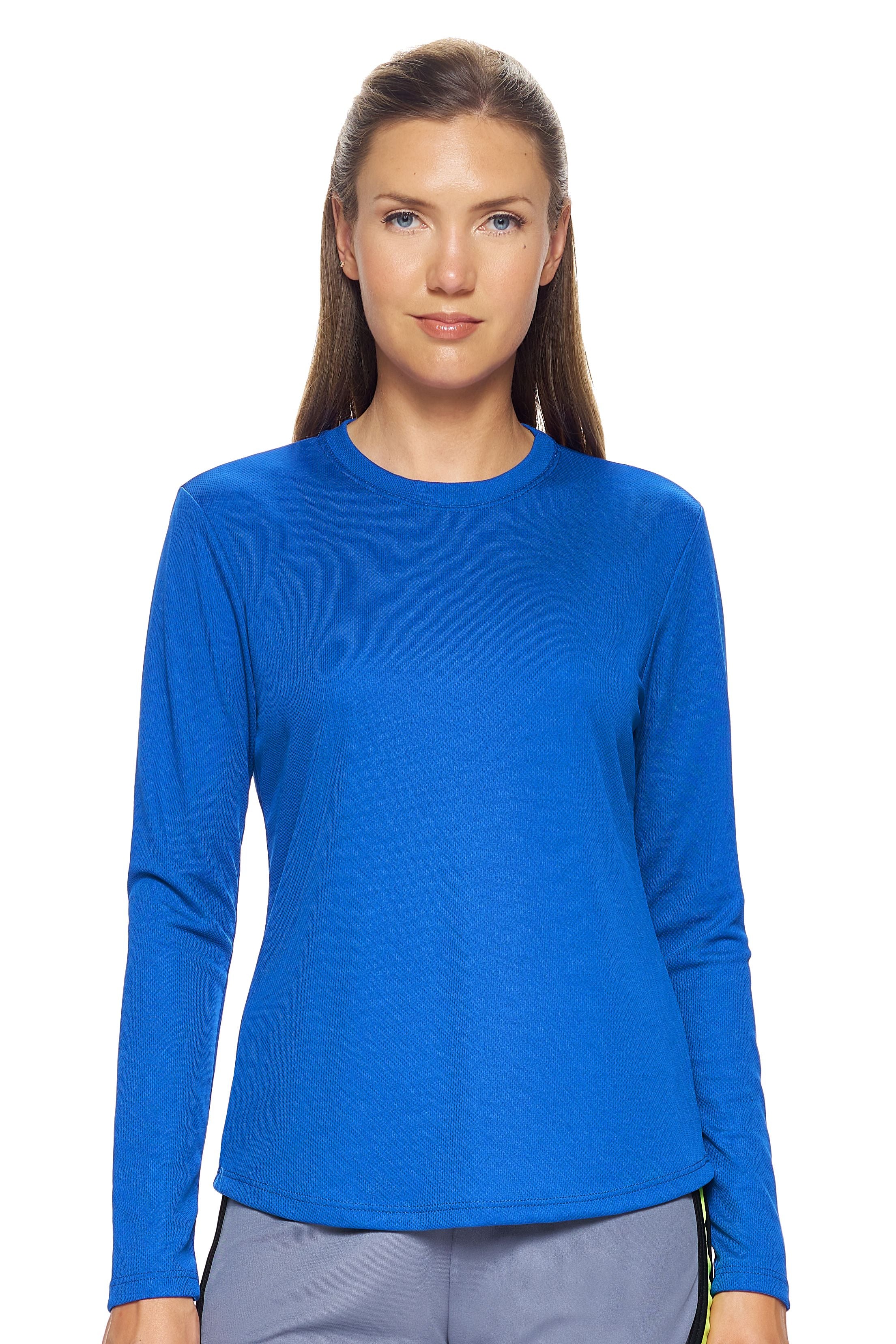 AJ301 Oxymesh™ Long Sleeve Tec Tee - Expert Brand #ROYAL BLUE