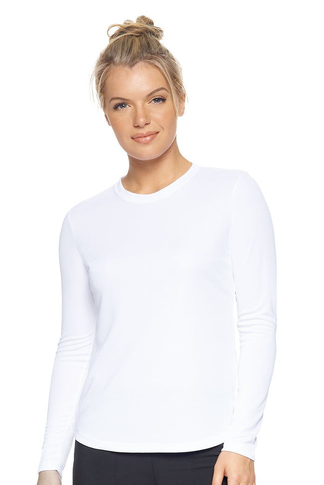 AJ301D🇺🇸 Oxymesh™ Long Sleeve Tec Tee - Expert Brand #WHITE