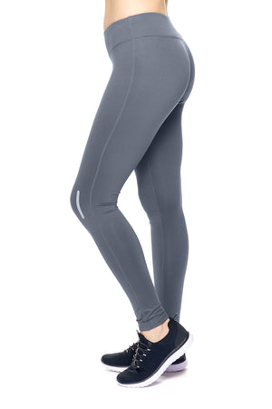 Expert Brand Wholesale Mid-Rise Full Length Leggings in Graphite Image 2#graphite