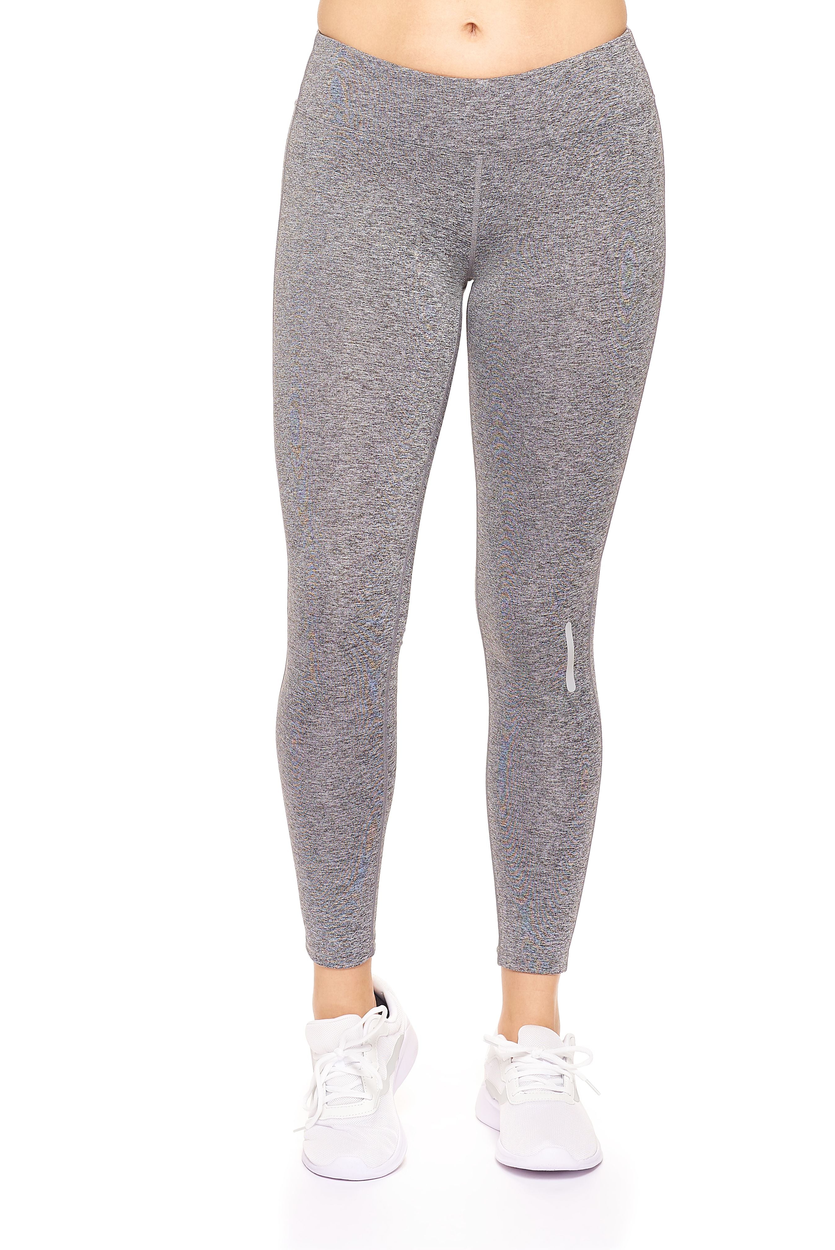 AQ1012 Mid-Rise Full Length Leggings - Expert Brand #HEATHER CHARCOAL