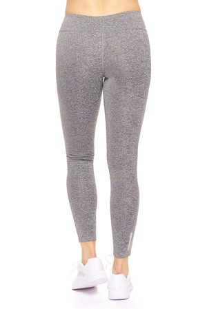 Expert Brand Wholesale Mid-Rise Full Length Leggings in Heather Charcoal Image 3#heather-charcoal