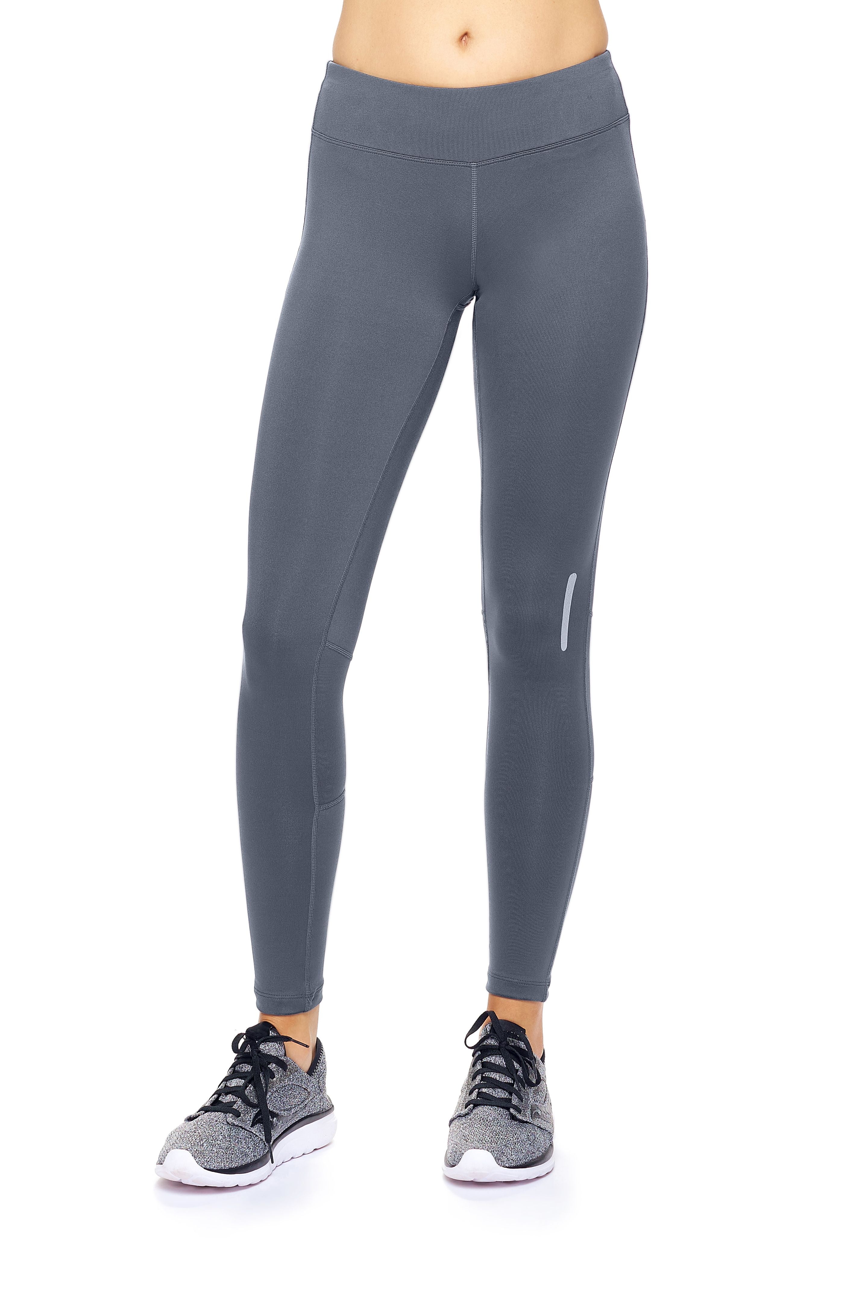 AQ1013 Mid-Rise Zip Pocket Full Length Leggings - Expert Brand #GRAPHITE