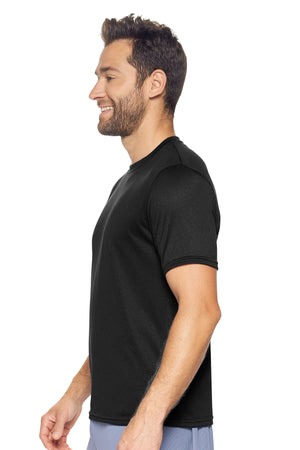Expert Brand Wholesale Men's Short Sleeve Natural-Feel Jersey Crewneck in Black Image 2#black