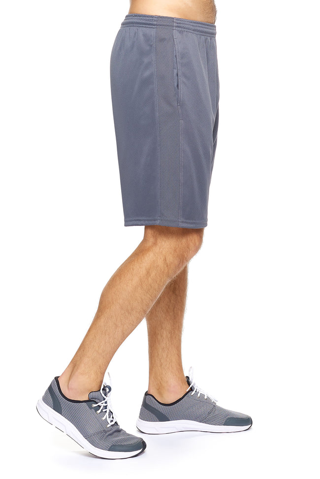 Expert Brand Wholesale Men's Lifestyle Shorts in Charcoal Image 2#charcoal