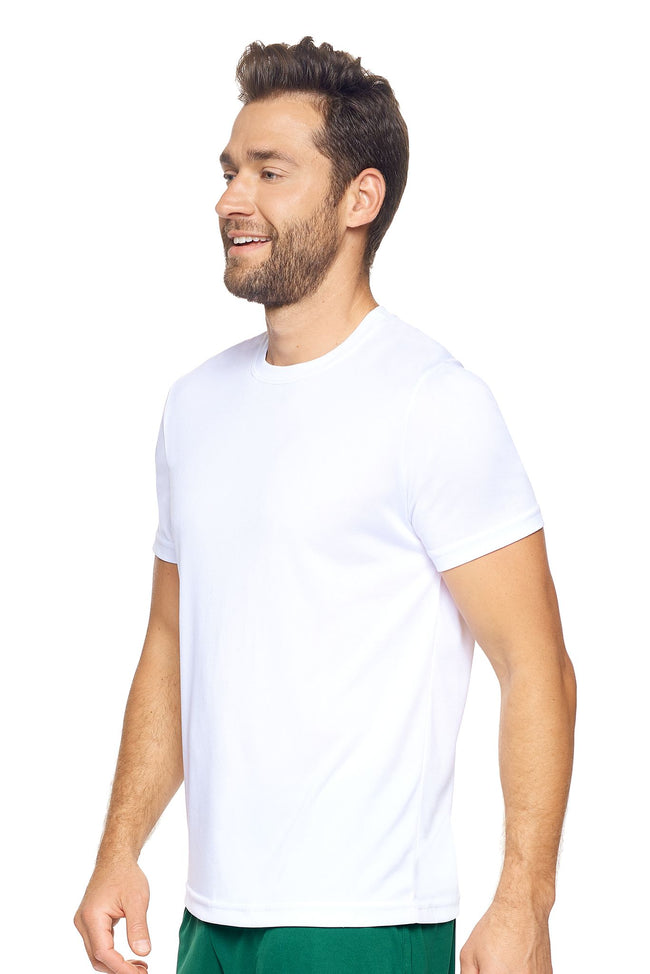 Expert Brand Wholesale Super Soft Eco-Friendly Performance Apparel Fashion Sportswear Men's Crewneck T-Shirt Made in USA white 2#white