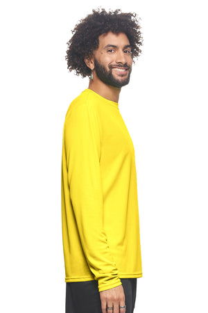 Expert Brand Wholesale Sportswear Activewear Made in USA Oxymesh™ Long Sleeve Tec Tee AJ901D bright yellow 2#bright-yellow