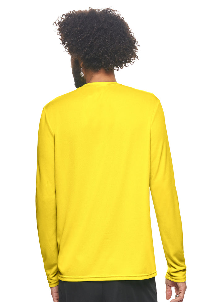Expert Brand Wholesale Sportswear Activewear Made in USA Oxymesh™ Long Sleeve Tec Tee AJ901D bright yellow 3#bright-yellow