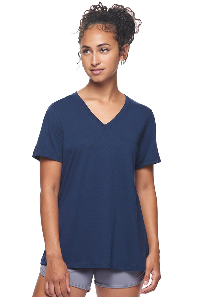 MC204🇺🇸🍃 MoCA™ V-Neck Tee - Expert Brand#navy