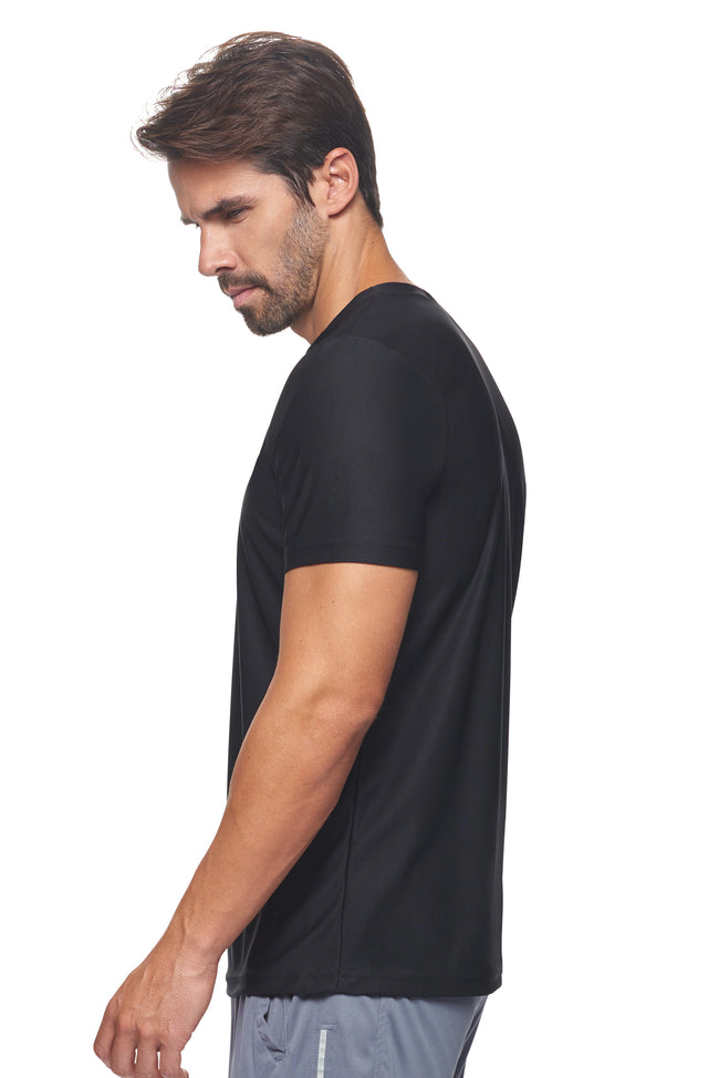 Expert Brand Wholesale Unisex Men Recycled Polyester REPREVE® T-Shirt Made in USA in black image 2#black