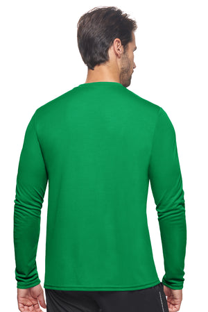 Expert Brand Wholesale Sportswear Activewear Made in USA Oxymesh™ Long Sleeve Tec Tee AJ901D kelly green#kelly-green