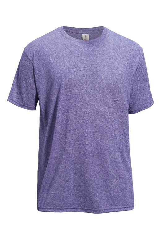 Expert Brand Wholesale Blank Men's Heather Active Tee in Heather Purple 2#heather-purple
