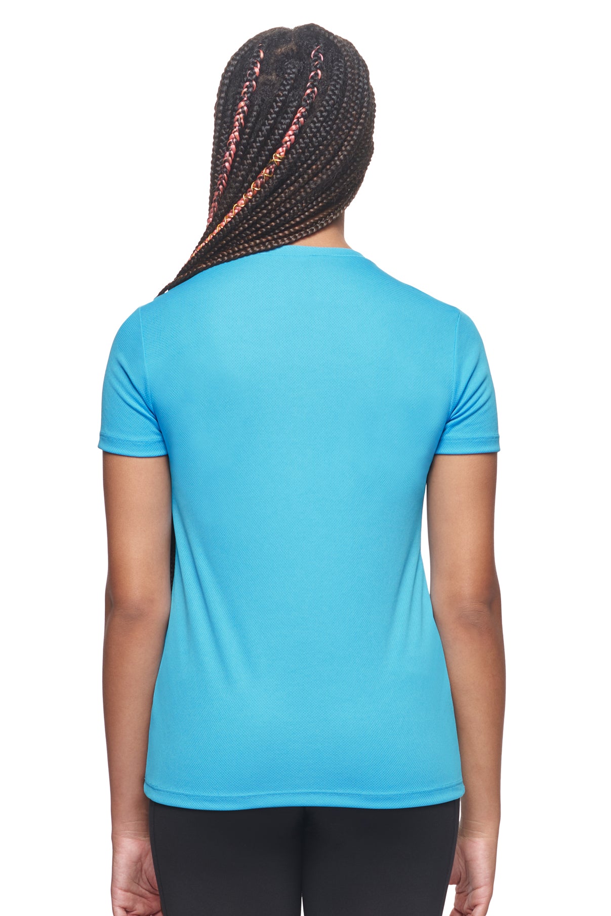 AJ202D🇺🇸 Oxymesh™ V-Neck Tec Tee - Expert Brand #TURQUOISE