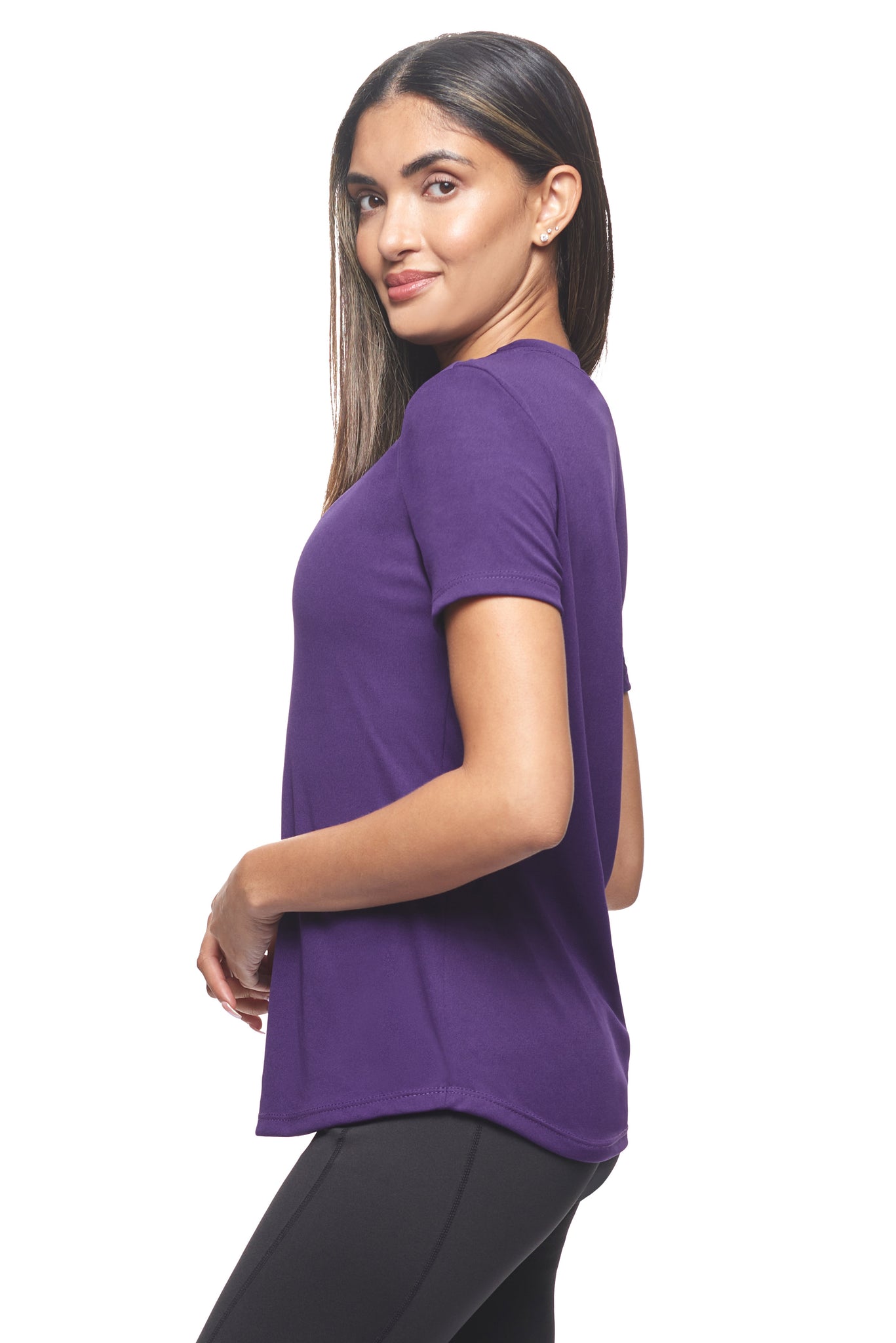 AI201🇺🇸 DriMax™ Crewneck Tec Tee - Expert Brand #DARK PURPLE