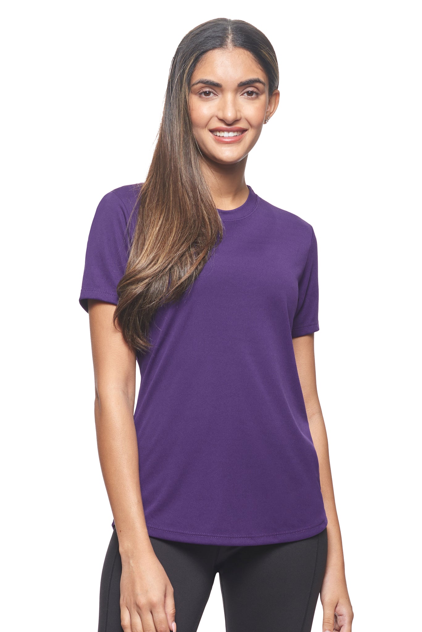 AI201🇺🇸 DriMax™ Crewneck Tec Tee - Expert Brand #DARK PURPLE