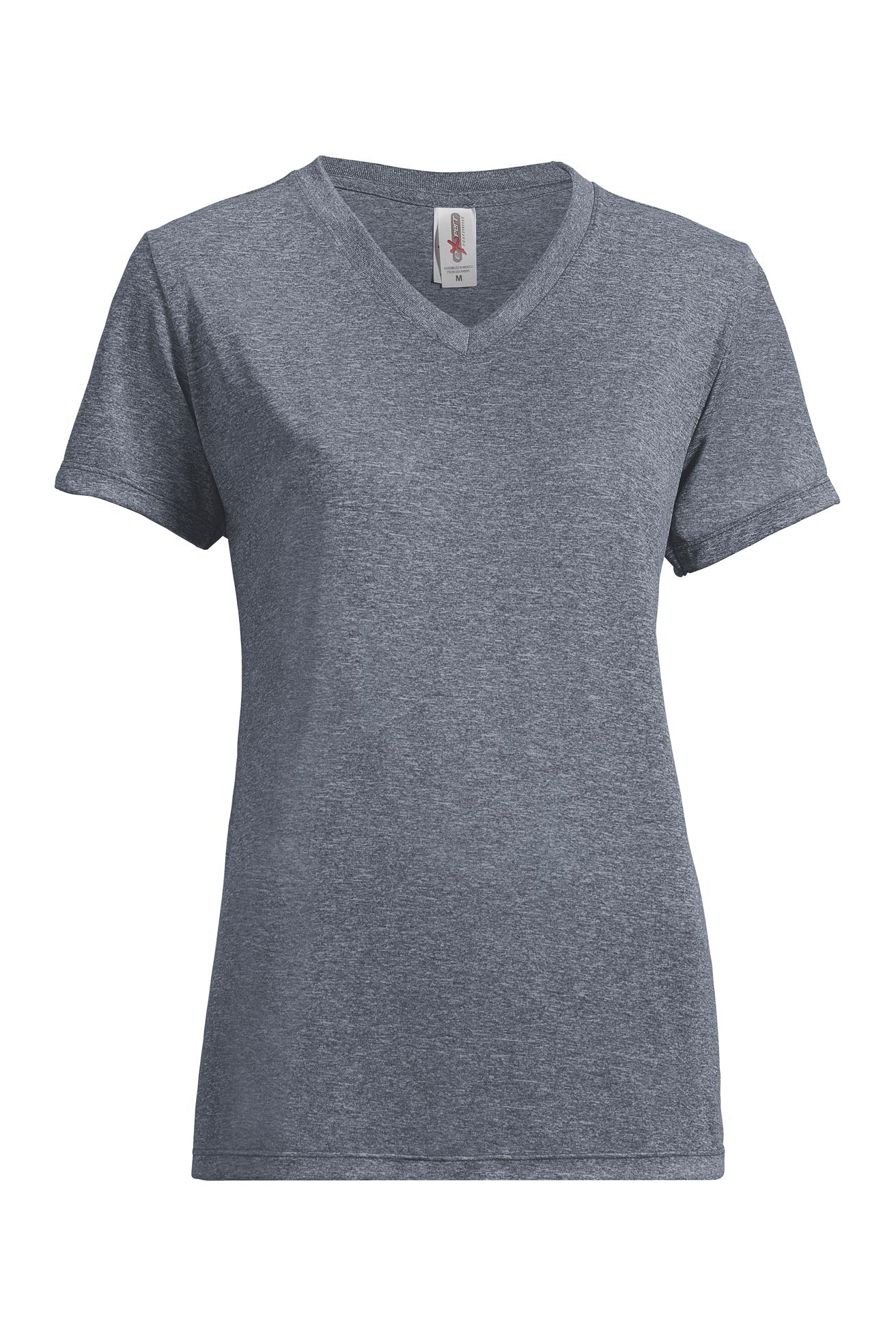 AF204 Women's Heather Active Tee - Expert Brand #HEATHER BLACK