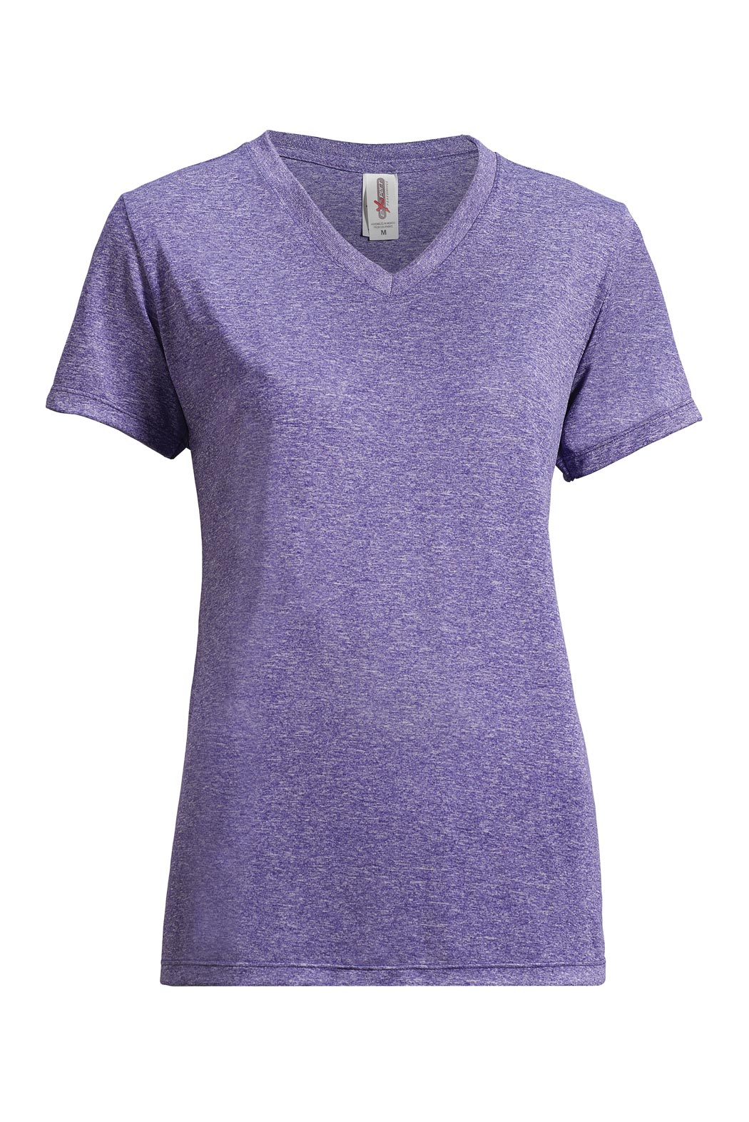 AF204 Women's Heather Active Tee - Expert Brand #HEATHER PURPLE