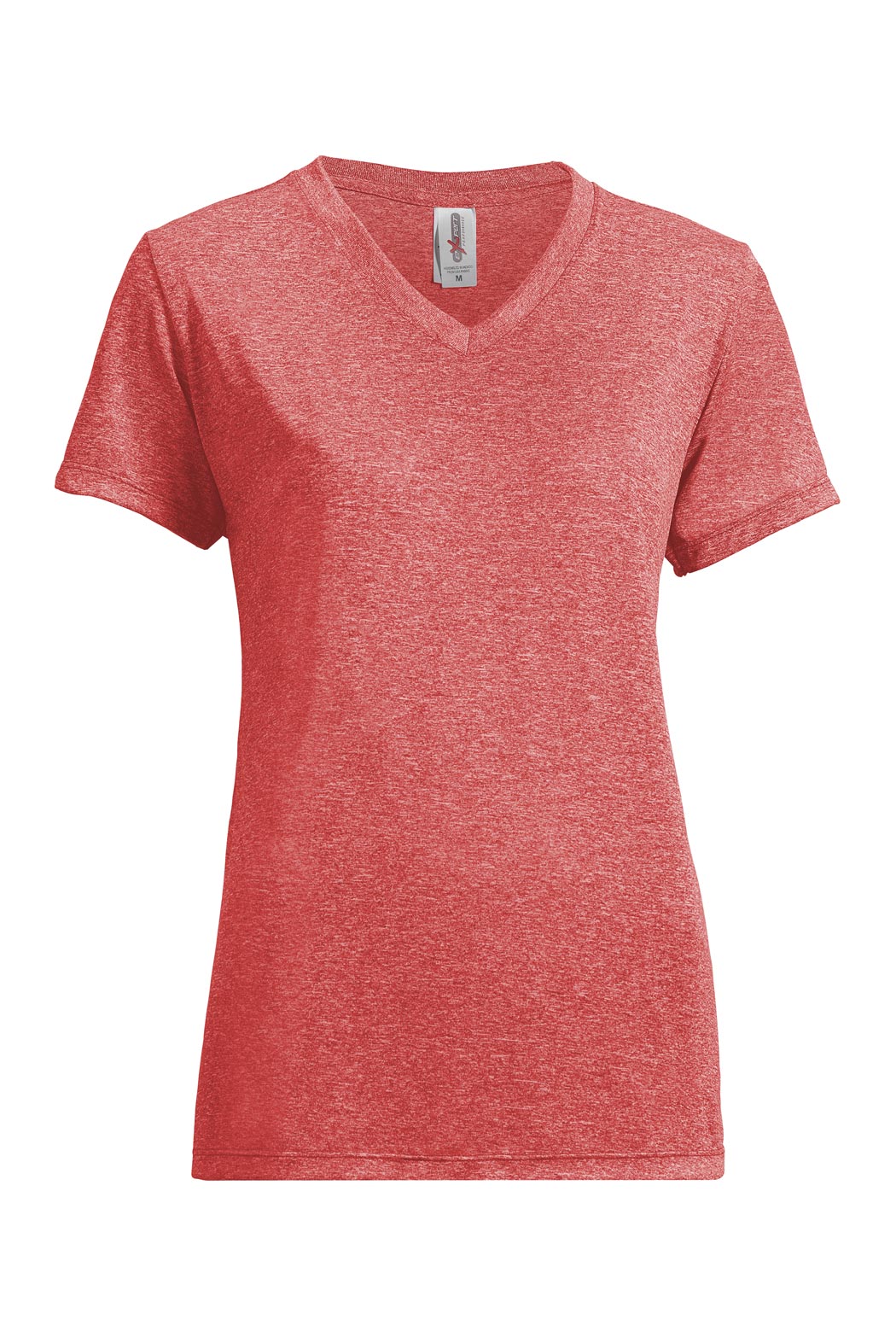 AF204 Women's Heather Active Tee - Expert Brand #HEATHER RED