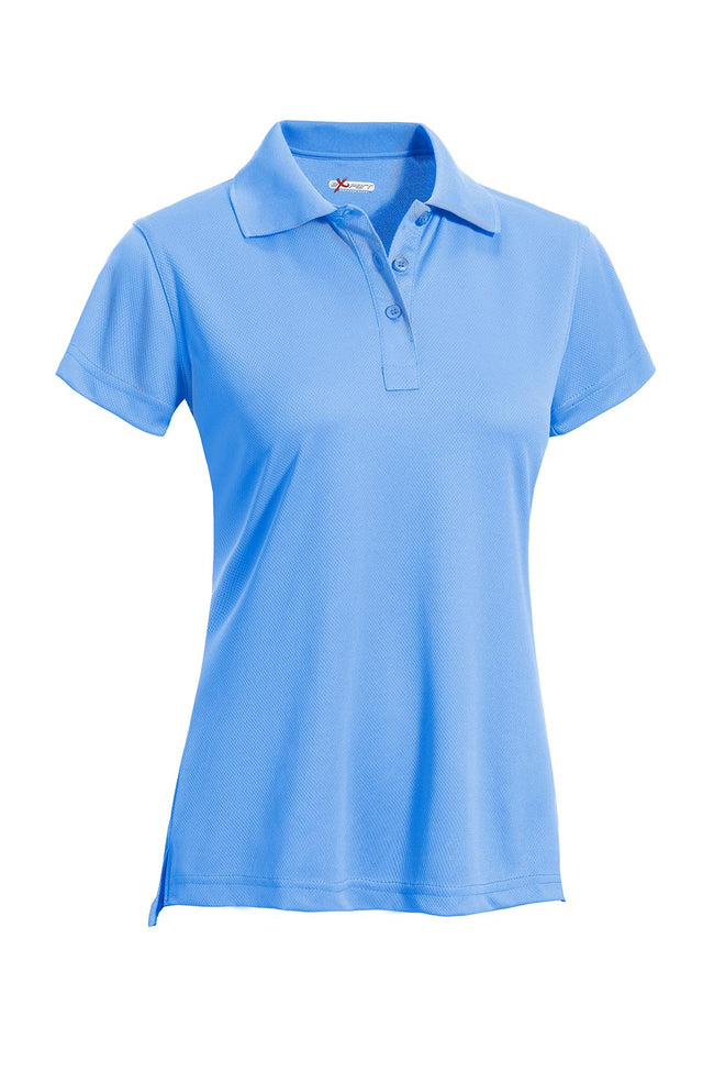Expert Brand Wholesale Women's Activewear Oxymesh™ City Best Polo in Carolina Blue#carolina-blue