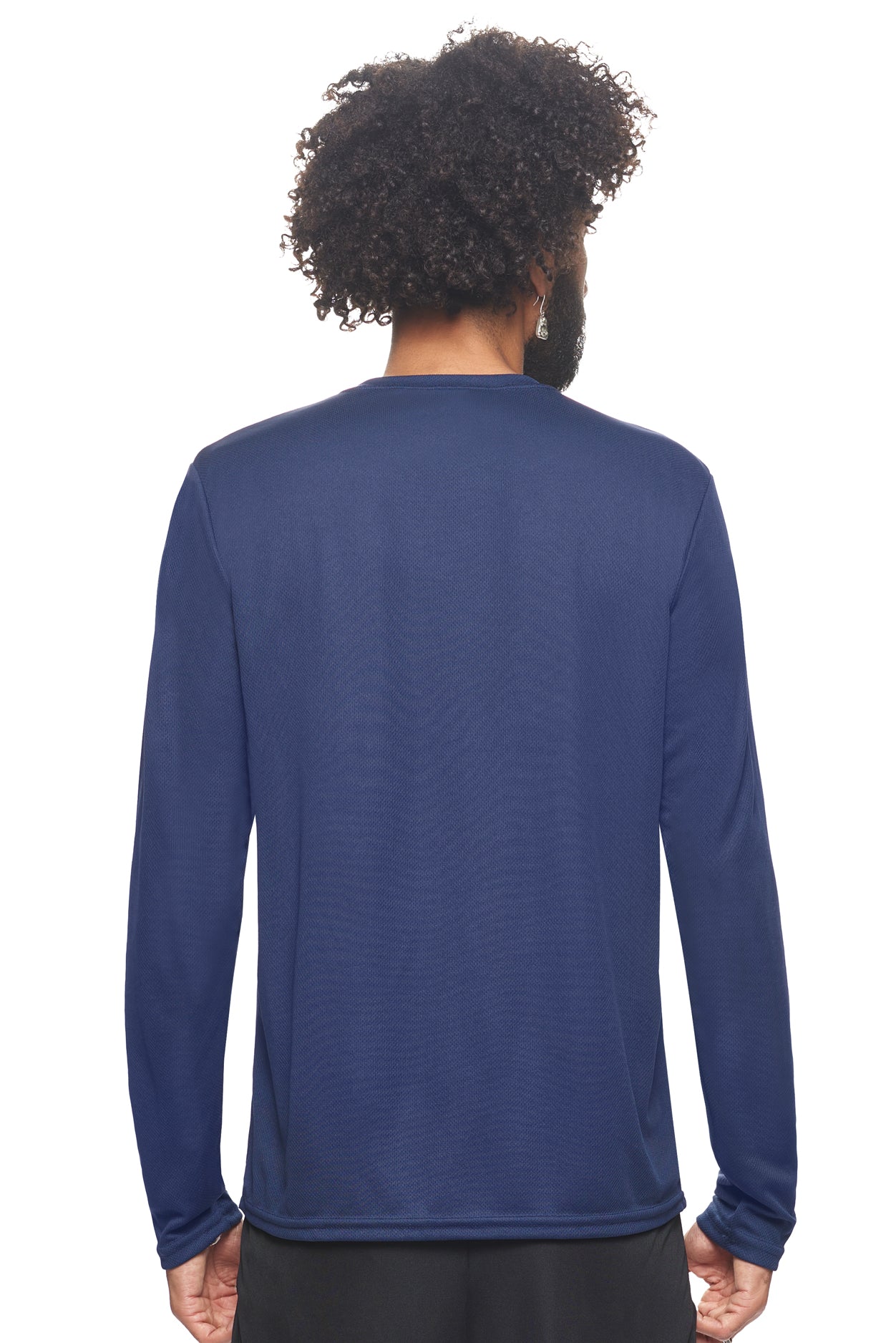Expert Brand Wholesale Sportswear Activewear Imported Oxymesh™ Long Sleeve Tec Tee AJ901 navy blue 3#navy