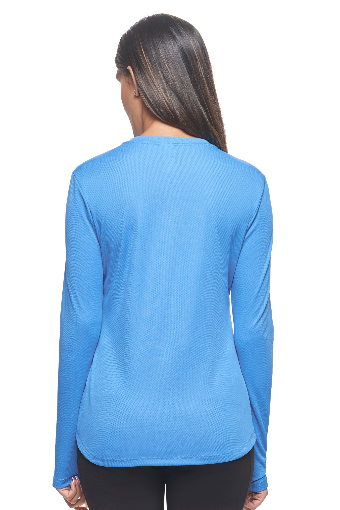 AJ301D🇺🇸 Oxymesh™ Long Sleeve Tec Tee - Expert Brand #CAROLINA BLUE