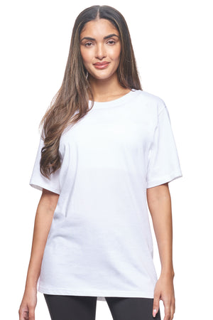Expert Brand Wholesale Unisex women Organic Cotton T-Shirt Made in USA in Nova white#white