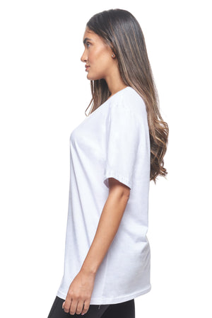 Expert Brand Wholesale Unisex women Organic Cotton T-Shirt Made in USA in Nova white 2#white