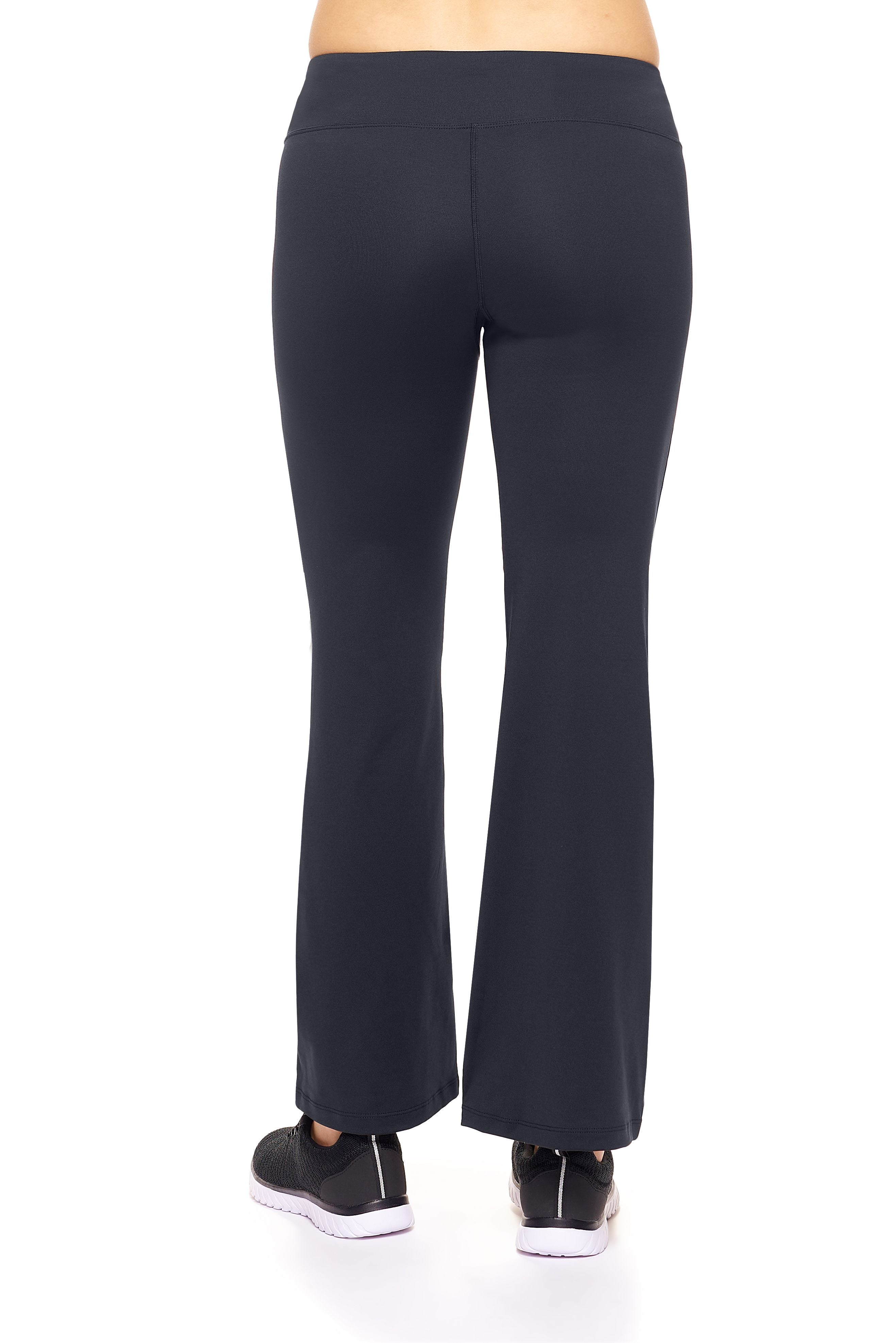 AQ1032 Mid-Rise Bootcut Leggings - Expert Brand#black