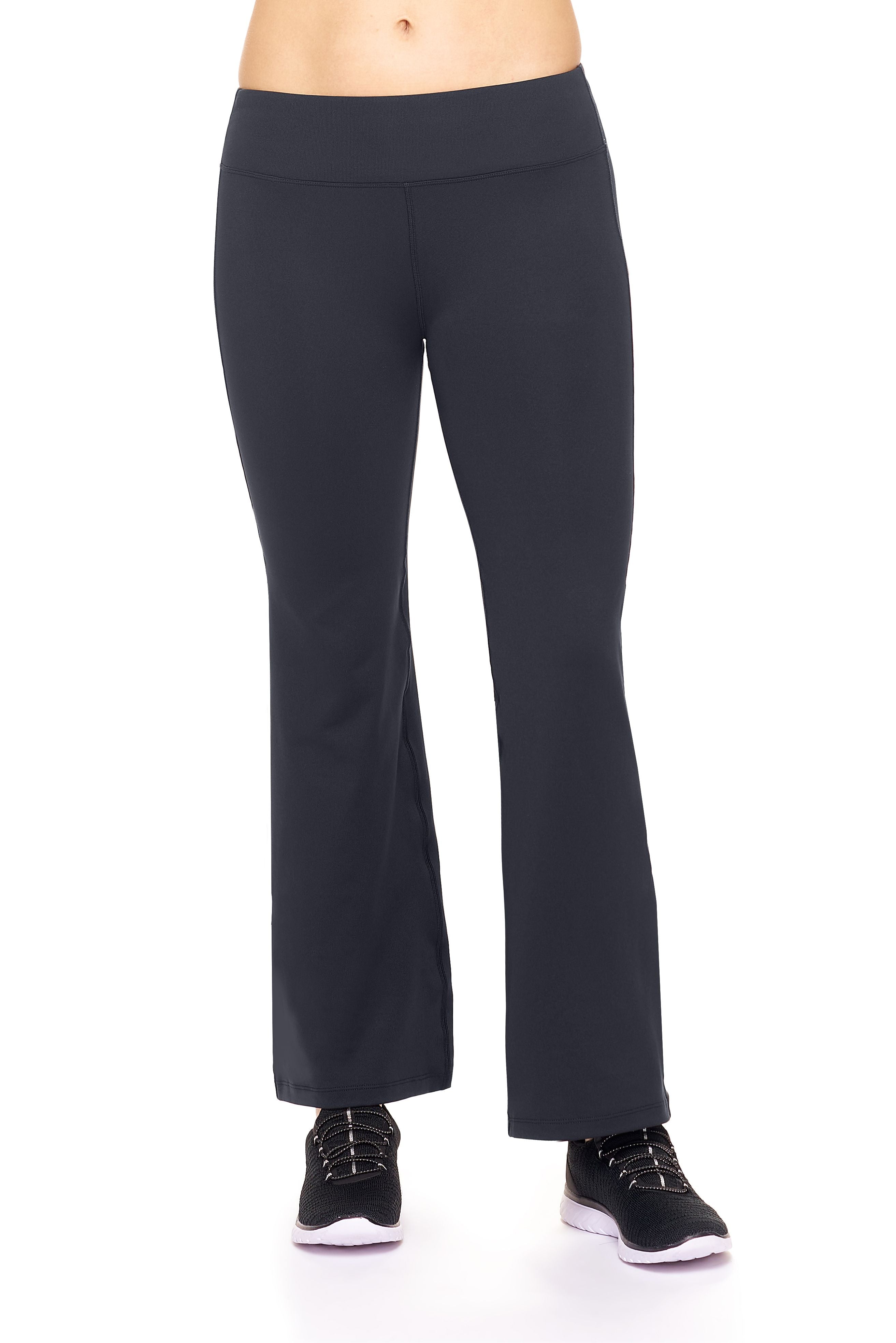 AQ1032 Mid-Rise Bootcut Leggings - Expert Brand#black