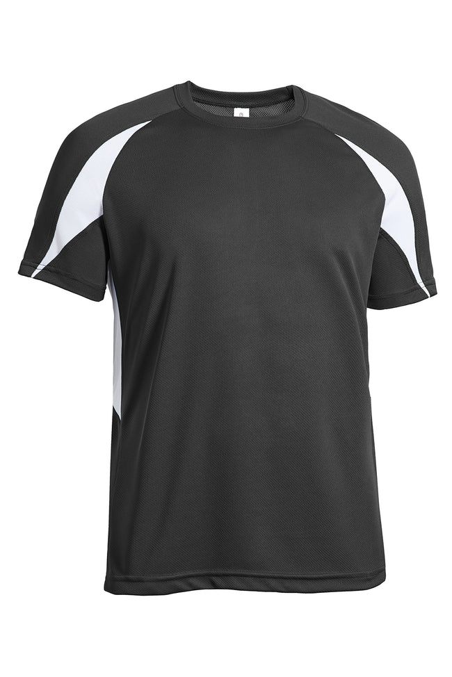 Expert Brand Wholesale Men's Oxymesh Crossroad Tee Colorblock graphite gray white#graphite