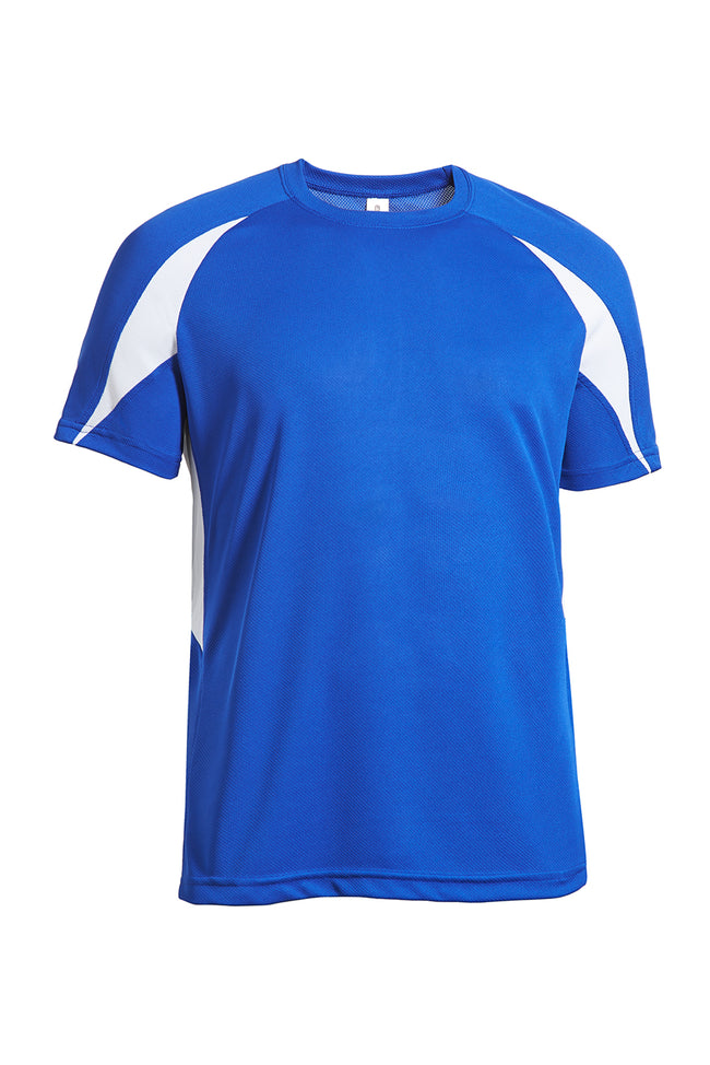 Expert Brand Wholesale Men's Oxymesh Crossroad Tee Colorblock Royal White 2#royal-blue