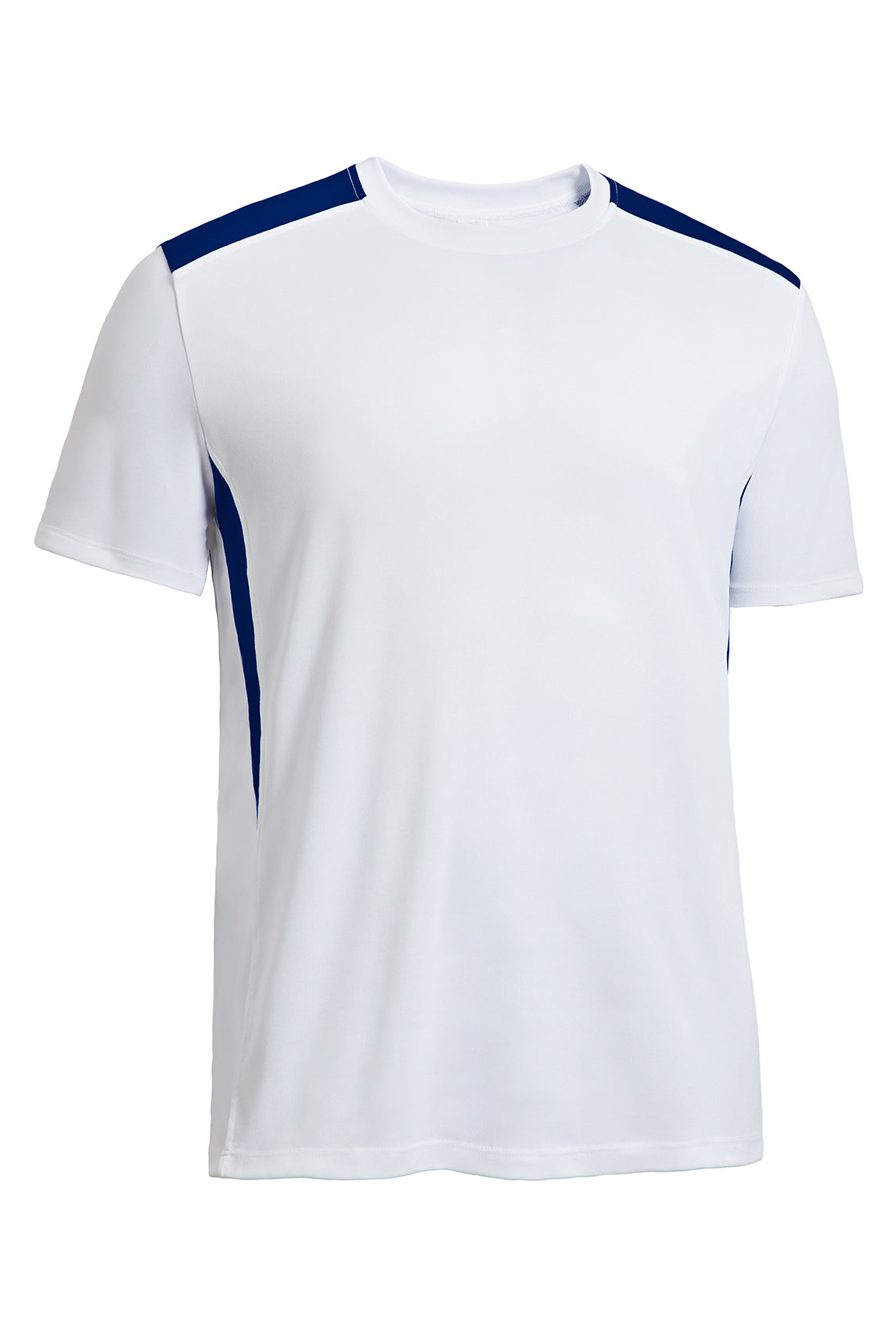 Expert Brand Wholesale Men's White Blue pk maX™ Stadium Tee#white-navy
