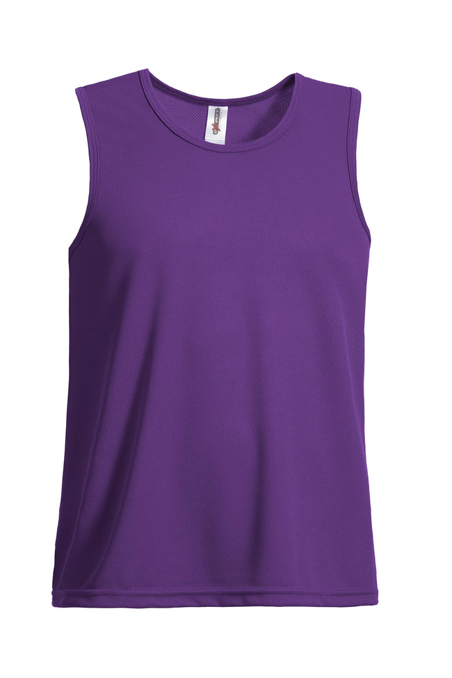 Expert Brand Wholesale Men's Oxymesh™ Sleeveless Tank Made in USA in purple#dark-purple