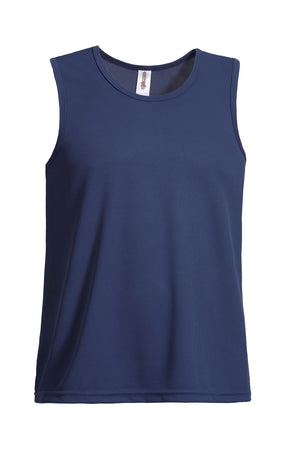 Expert Brand Wholesale Men's Oxymesh™ Sleeveless Tank Made in USA in Navy#navy
