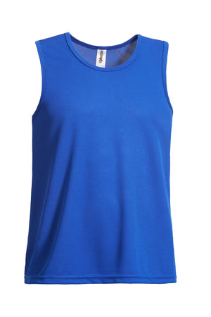 Expert Brand Wholesale Men's Oxymesh™ Sleeveless Tank Made in USA in Royal#royal-blue