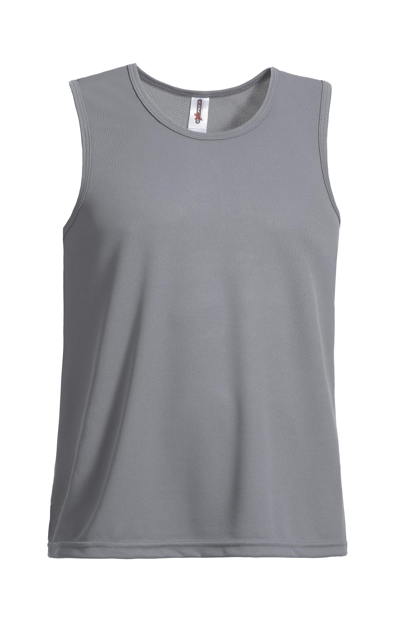 Expert Brand Wholesale Men's Oxymesh™ Sleeveless Tank Made in USA in steel#steel