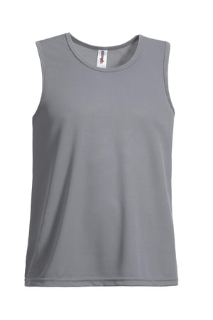 Expert Brand Wholesale Men's Oxymesh™ Sleeveless Tank Made in USA in steel#steel