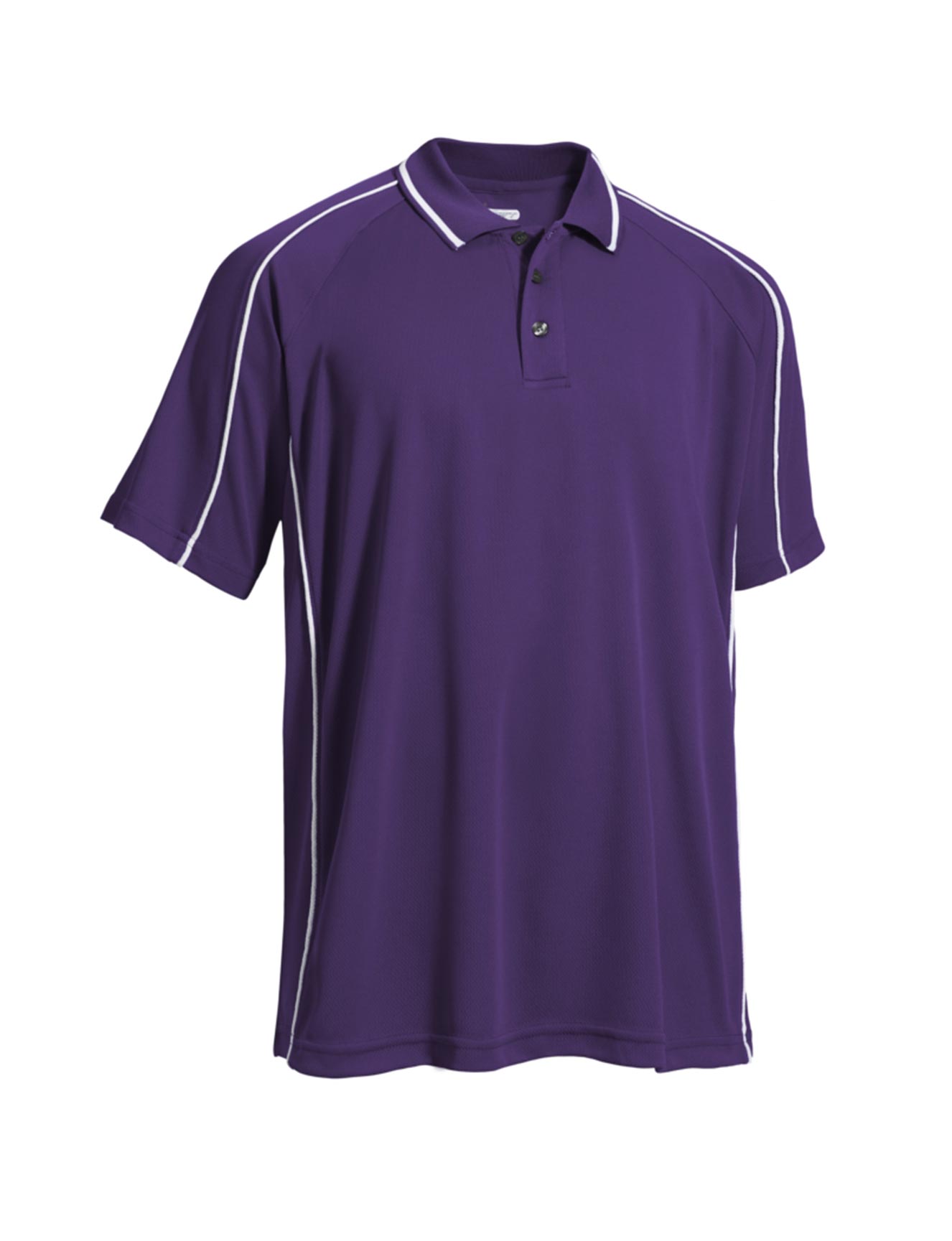 Expert Brand Wholesale Blank Activewear Men's Polo Golf Tennis Malibu Dark Purple White Piping#dark-purple